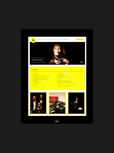 Site Internet théâtre de La Vignette